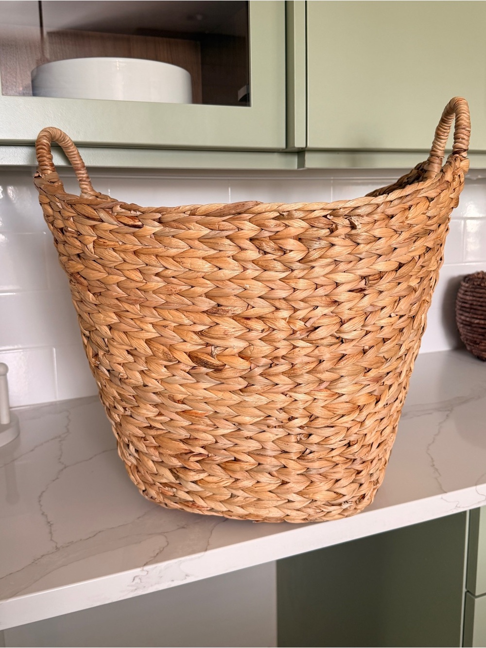 Woven Seagrass Storage Basket - Natural